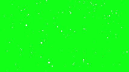 dust particles over green background overlay, Loop white dust stars particles animation motion flying on green abstract Background. small atomic dots debris particles flying - Powered by Adobe
