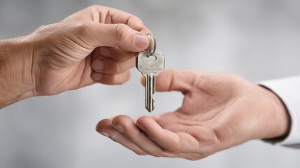 Handing Over Keys Symbol of New Beginnings and Promise