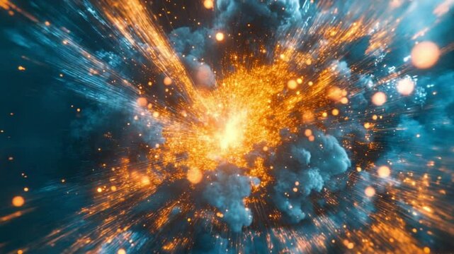 Implode Particle Effects 4K Videos