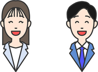 笑顔のビジネスマン