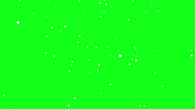 dust particles floating on green background. fireflies magic sparkles floating particles, dust particles isolated on green background. Flying dust particles on a green background.