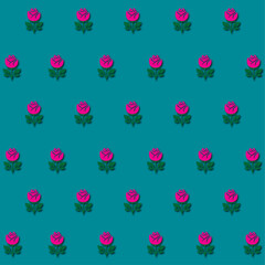 Rose print seamless pattern design for textile.
