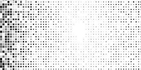 Vector halftone gradient texture. Vanishing polka dot iluustration