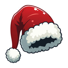 Festive Santa hat christmas holiday vector illustration design