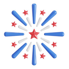 fireworks 3D illustration