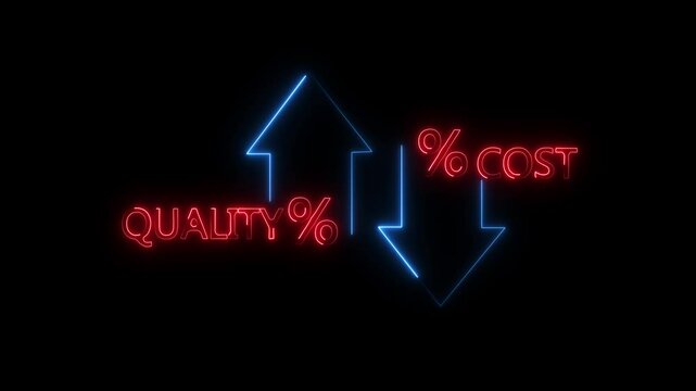 Quality control and company cost reduction. Balancing Quality and Cost in Strategic Decision Making for Optimal Business Performance and Sustainability.4k video