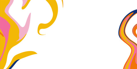 Festival, event, celebration, music themed background with futuristic elements and wavy shapes and with negative space for text