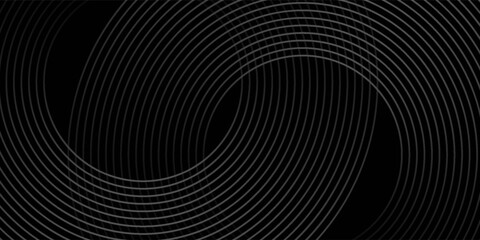 gradient black geometric abstract background overlap layer on dark space with waves lines decoration. Minimalist modern graphic design nice