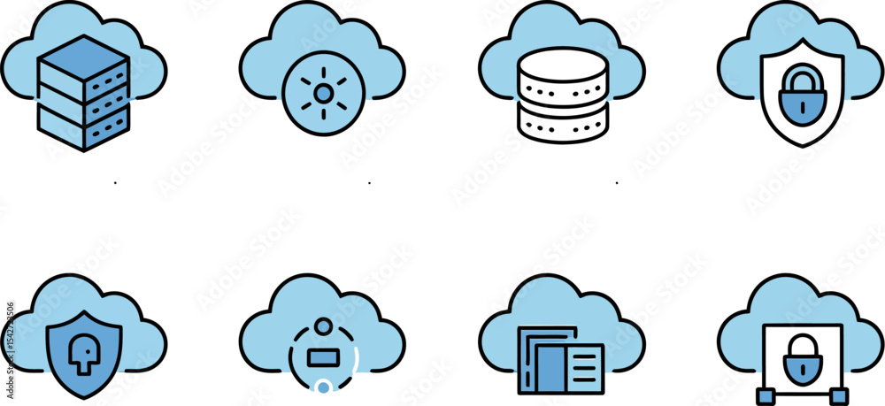 Poster cloud computing security blockchain server protection web hosting it netwall cyber defense access st