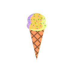 ice cream cone isolated