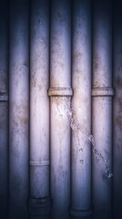 Pipes with water leak