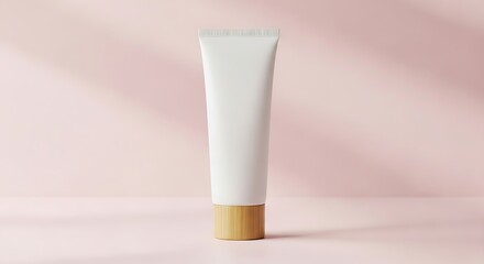 White Tube with Wood Bottom