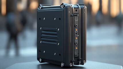 A compact booster with a unique folding antenna mechanism