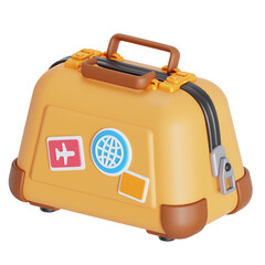 Luggage bag 3D illustration