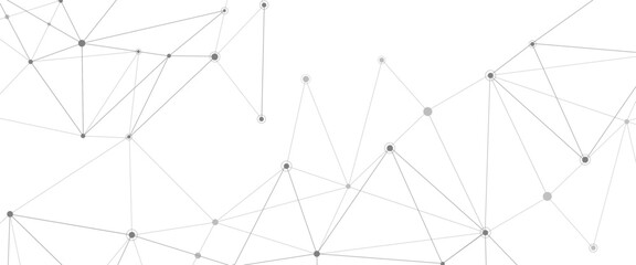 Vector abstract science research global connectivity and dots and circles structure
