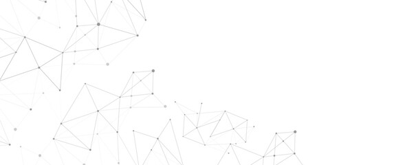 Vector abstract science research global connectivity and dots and circles structure