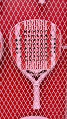 Set with sports equipment like rackets, bats and balls for tennis, squash, padel, badminton,...