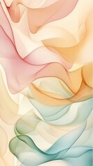 Soft Pastel Gradient Wallpaper: Minimalist Curves for Mobile Personalization