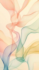 Soft Pastel Gradient Wallpaper: Minimalist Curves for Mobile Personalization