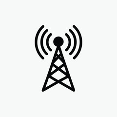 Broadcast, transmitter antenna icon design vector illustration	
