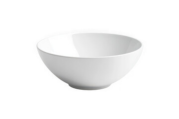 High-resolution white ceramic bowl image for food presentation and mockups, kitchenware stock photo, tableware, isolated on transparent background