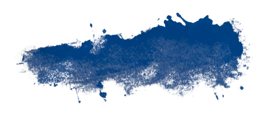 blue watercolor background. Artistic hand paint. Isolated on transparent background.