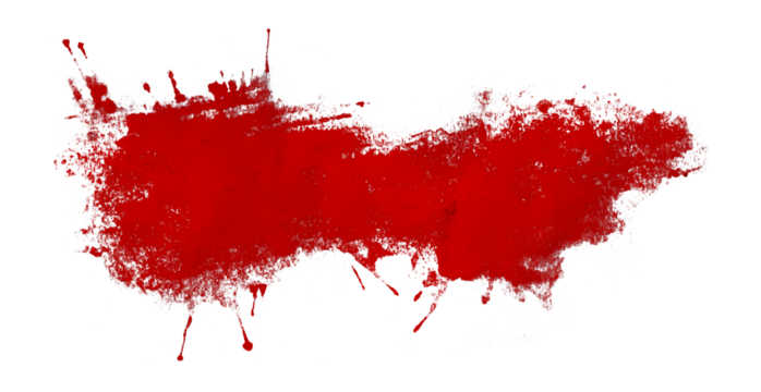 red watercolor background. Artistic hand paint. Isolated on transparent background.