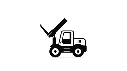 Telehandler Icon: Versatile Machinery Graphic