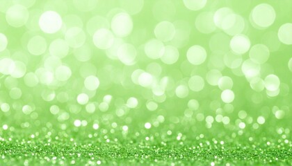 繊細な煌めき：癒しのグリーングリッター背景Generated image