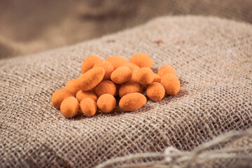 Golden Crunchy Chickpea Snacks Coated with Cheese Powder - Chickpeas Coated with Cheese Sauce – Healthy Crunchy Treat