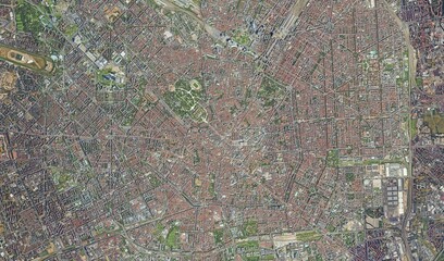 Milan, Italy: High-Resolution Aerial View of the Urban Landscape