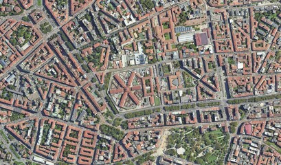 Milan, Italy: High-Resolution Aerial View of the Urban Landscape