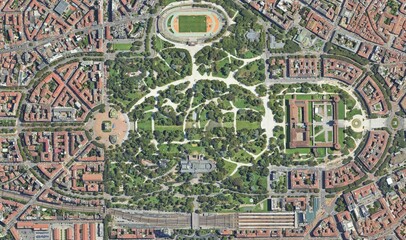 Milan, Italy: High-Resolution Aerial View of the Urban Landscape
