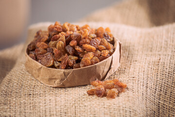 Raisins on White Background – Isolated Dried Fruit