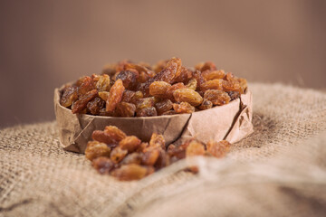 Raisins on White Background – Isolated Dried Fruit