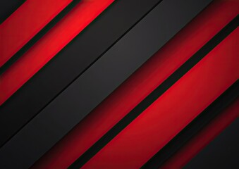 Obraz premium Diagonal red and dark gray layered stripes