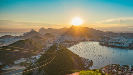 Rio de Janeiro city view from above.