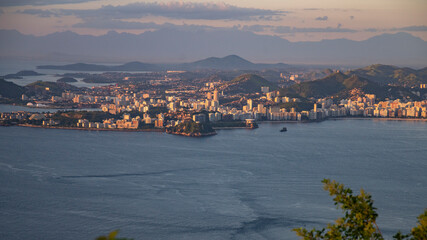 Rio de Janeiro city view from above.