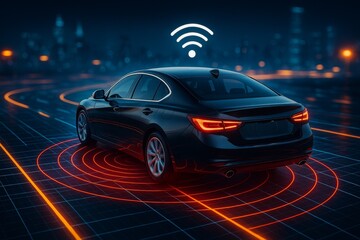 Autonomous vehicle on digital highway network system city
