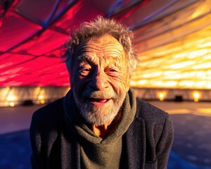 Portrait of a smiling senior man