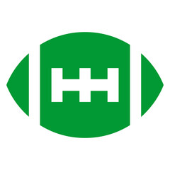 Obraz premium American Football Icon Green
