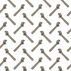 vector wrench seamless pattern background design