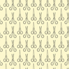 vector scissors pattern design, seamless pattern of scissors