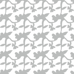 abstract leaves vector repeated pattern, seamless pattern design