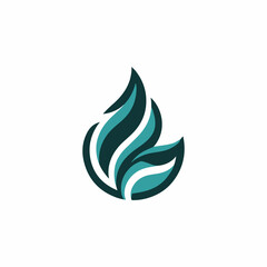 Obraz premium Organic flame logo