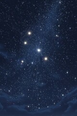 Obraz premium Starry night sky filled with constellations