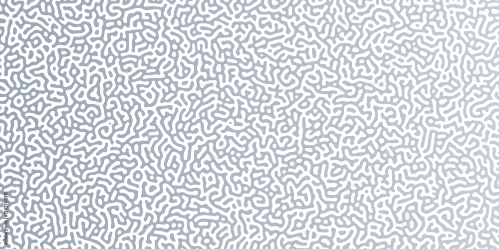 Aufkleber Abstract Reaction-diffusion or Turing pattern natural texture in coral grey and white colour scheme. Linear design with biological shapes. Organic lines in memphis. abstract turing organic wallpape	