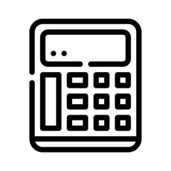 calculator line icon