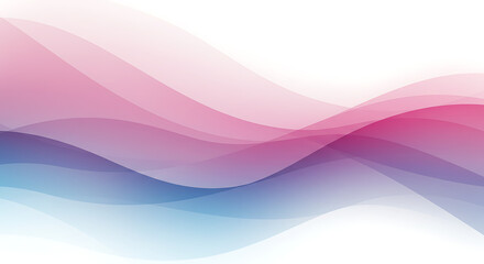 Obraz premium Elegant Abstract Background of Flowing Waves with Soft Gradient Colors Blending from Pink to Blue Creates a Calming Visual Effect