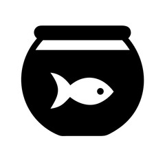 Fish bowl clipart vector for aquatic pet themes and home tank designs